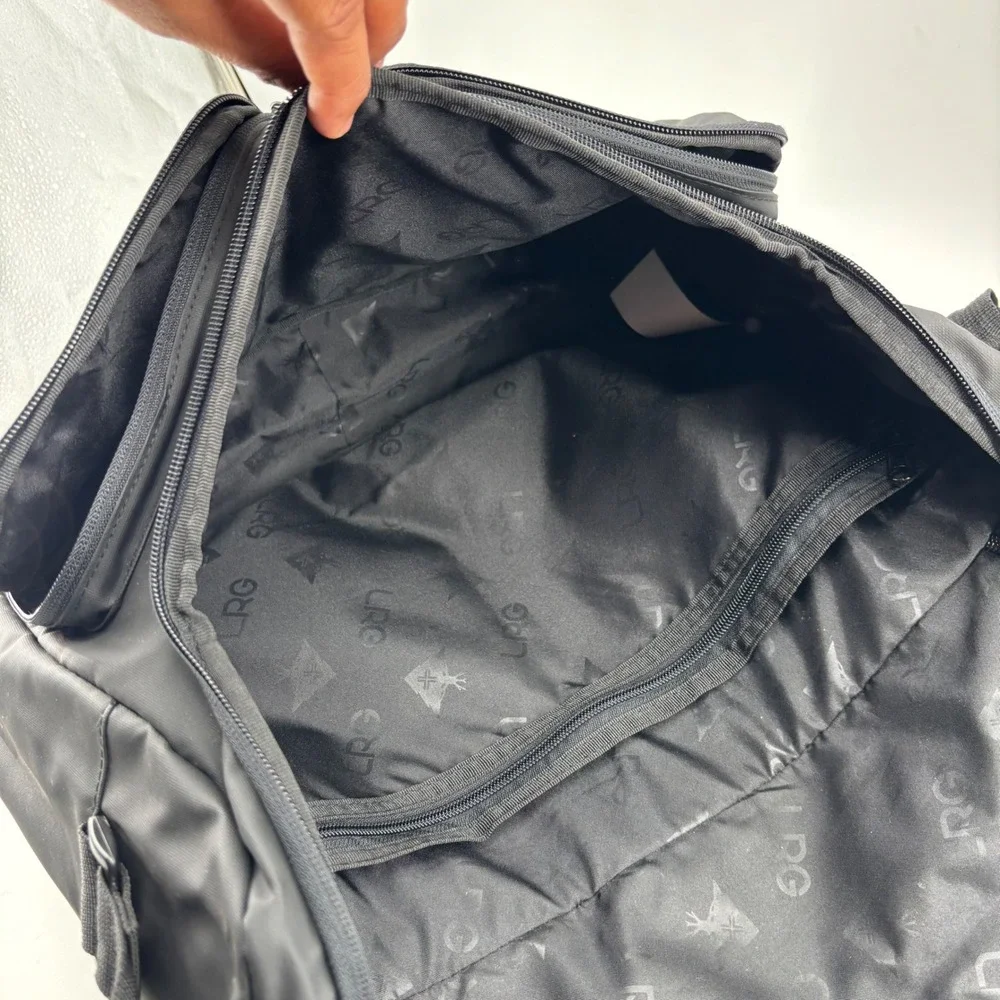 LRG Lifted Research Group Black Tactical Messenger Bag Streetwear Crossbody